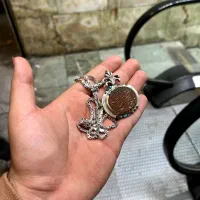 گردنبندمردانه نقره کاره دست|جواهرات|ری, جوانمرد قصاب|دیوار