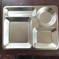 سینی سلف سرویس۴خانه استیل