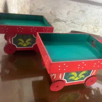 درختچه کریسمس بانکه گاری و بابانوئل|صنایع دستی و سایر لوازم تزئینی|محمدیه-قزوین, |دیوار