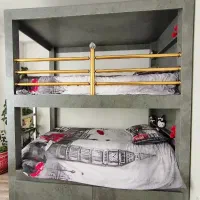 تخت خواب دو طبقه|تخت و سرویس خواب|باسمنج, |دیوار