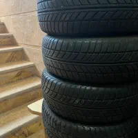 ۲ جفت لاستیک کارکرده برند یزد سایز ۱۵
