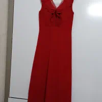 لباس شب قرمز در حد نو