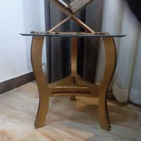 مبل 7 نفره سلطنتی رنگ چوب ورق طلا|مبلمان خانگی و میز عسلی|الوند, |دیوار