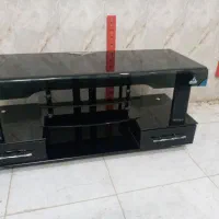 زیر تلویزیون شیشه ای نو
