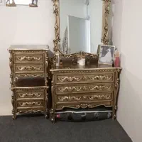 میز آرایشی سه کشو با دوعدد پاتختی