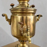 سماور زغالی روس مهر دار