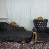 مبل کار کرده و میز ناهار خوری چهار نفره