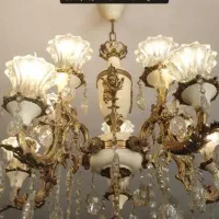 لوستر ۱۲شعله و بخارشور و اتو پرس نو