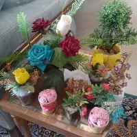 12 تا گل مصنوعی