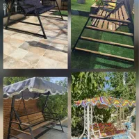 تاب آلومینیوم صندلی اهنی اتشدان چوبی مبل باغی حیاط|صندلی و نیمکت|تهران, پردیسان|دیوار