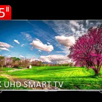 تلویزیون نو55اینچ ایکس ویژن،هوشمند،۶،4Kماه گارانتی
