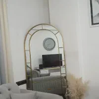آینه قدی فلزی طلایی به همراه آباژور