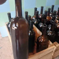 بطری شیشه یک لیتری