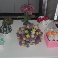 ۱۰ عدد گل تزیینی