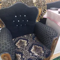 مبل پنج نفره سلطنتی به همراه 3 عدد میز عسلی|مبلمان خانگی و میز عسلی|لشت نشا, |دیوار