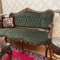 مبل و غذا خوری تمام چوب گردو