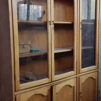 کتابخانه چوب عتیقه وکانتر منشی ام دی اف