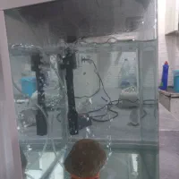 آکواریوم تقریبا ۶۰ در ۷۰ با لوازم نو|ماهی|ماهدشت, |دیوار