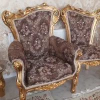 مبل سلطنتی ۹نفره کاملا سالم تمام چوب راش