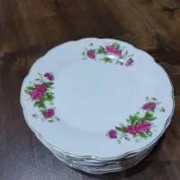 ظروف گل سرخ  بشقاب، کاسه، دیس و پیش‌دستی و پیاله|ظروف سرو و پذیرایی|اردبیل, |دیوار