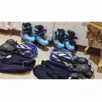 فروش ۲ عدد اسکیت رولربلید Apex در حد نو