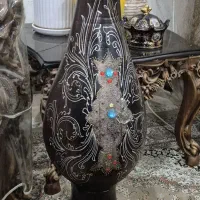 گلدان سفالی بلند|گل مصنوعی|خرمشهر, |دیوار