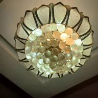 لوستر خورشیدی بزرگ|لوستر و چراغ آویز|تهران, دستغیب|دیوار