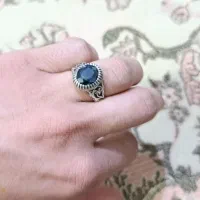 انگشتر نقره یاقوت کبود دست ساز معاوضه