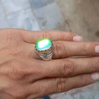 این انگشتر سنگ اوپال صدفی|جواهرات|تبریز, |دیوار