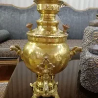 سماور عتیقه برنجی روسی مهر دار