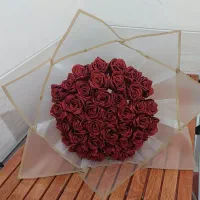 گل روبانی قرمز|گل مصنوعی|شیراز, کوشک میدان|دیوار