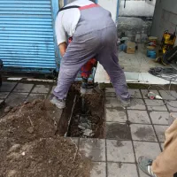 تخریب حمام دستشویی کف خانه