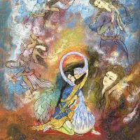 نقاشی آبرنگ مینیاتور