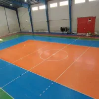 بازیکن و سالن برای والیبال تفریحی