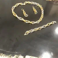 سرویس طلای کاملا نو مدل شنل .|جواهرات|زنجان, |دیوار