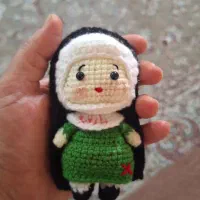 عروسک بافتنی با نماد حضرت رقیه