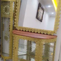 آینه کنسول و ساعت ایستاده