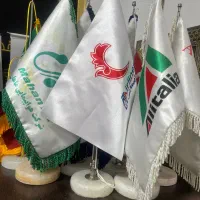 تعداد ۱۰ عدد پرچم رومیزی پایه سنگی هواپیما و ایران