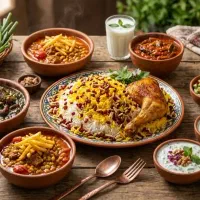 غذای خانگی قاصدک با پیک رایگان