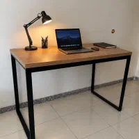 میز تحریر چوبی پایه فلز