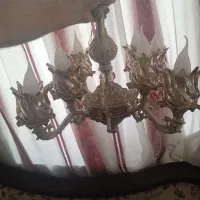 لوستر 4 شاخه با لامپ