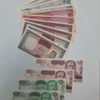 جفت اسکناس پهلوی و بارگاهی|کلکسیون سکه، تمبر، اسکناس|تهران, نارمک|دیوار