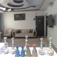 قلیان سفالی گل کاری شده دست ساز بدون رطوبت