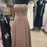 پیراهن مجلسی رنگ آبی آسمانی