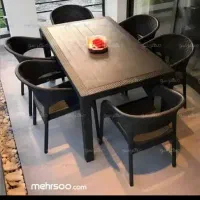 صندلی فایبرگلس حصیری