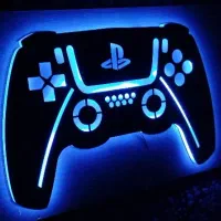 تابلو بک لایت طرح دسته ps5 گیمینگ