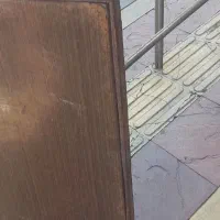 میز صفحه چوبی پایه فلزی مستطیل|میز و صندلی غذاخوری|آمل, |دیوار