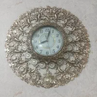 ساعت دیواری سالم و تمیز طرح برنز