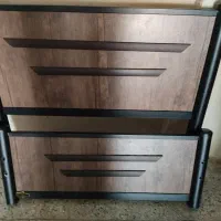 تخت یک نفره فرفژه مارک دار فلزی|تخت و سرویس خواب|تهران, پرواز|دیوار