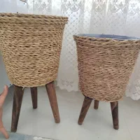 استند گلدان بافت حصیری|گل مصنوعی|فردوس (خراسان), |دیوار